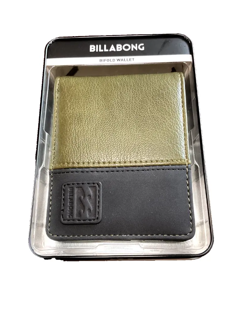 BILLABONG Men's BIFOLD WALLET 3 CARD SLOTS 1 ID SLOT BILL SECTION NIB