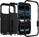 OtterBox iPhone 17 Pro Defender Pro Series Case - Black - Tough, Rugged & Durable iPhone Case, Snaps on MagSafe