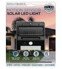 BRIGHT BASIC Motion Sensor Solar Led Light