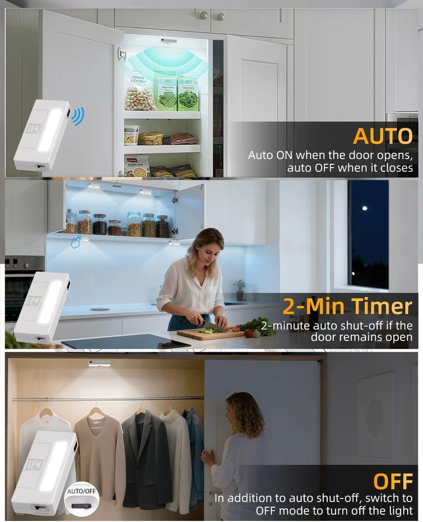 BRIGHT BASIC CLOSET & DRAWER AUTOMATIC LIGHT 2PACK 