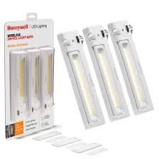 Honeywell Battery Powered 8 -Inch LED Light Bars, Slim Profile 3pack
