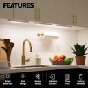 Honeywell Battery Powered 8 -Inch LED Light Bars, Slim Profile 3pack