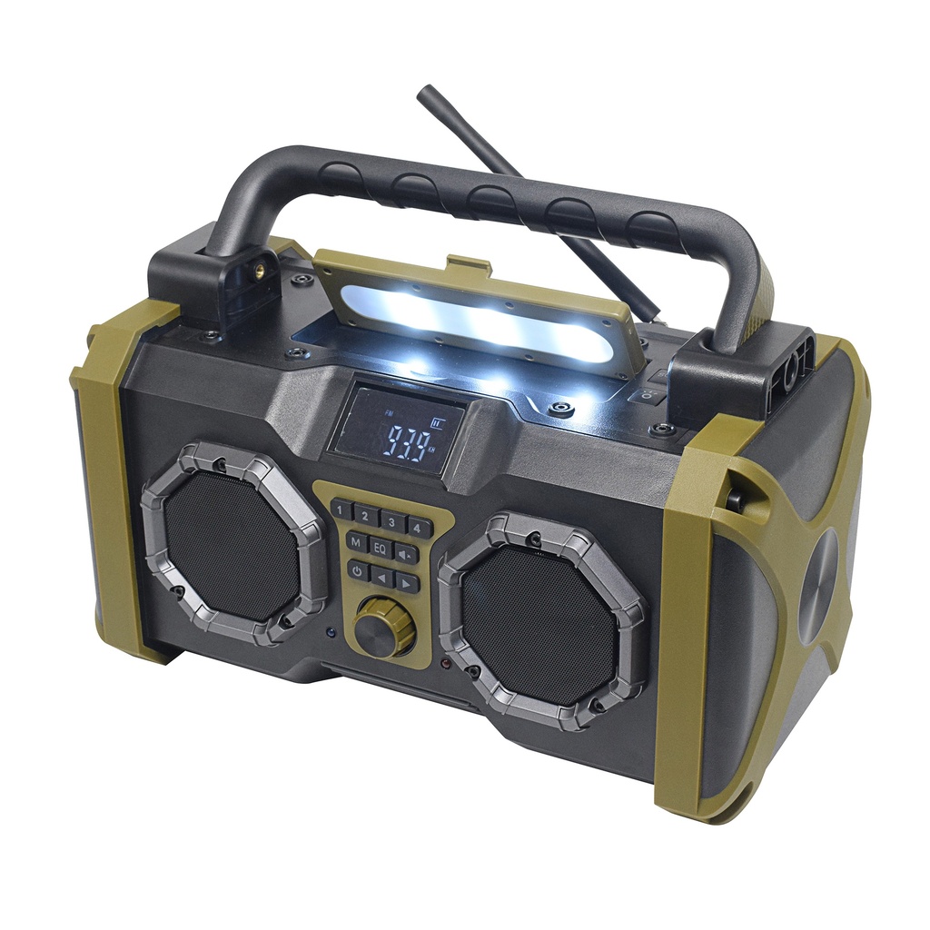 REALTREE RUGGED JOBSITE SPEAKER WITH LED LIGHT 