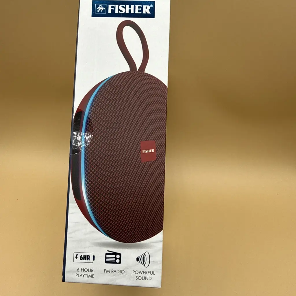 FISHER HALO WIRELESS PORTABLE SPEAKER - BLACK