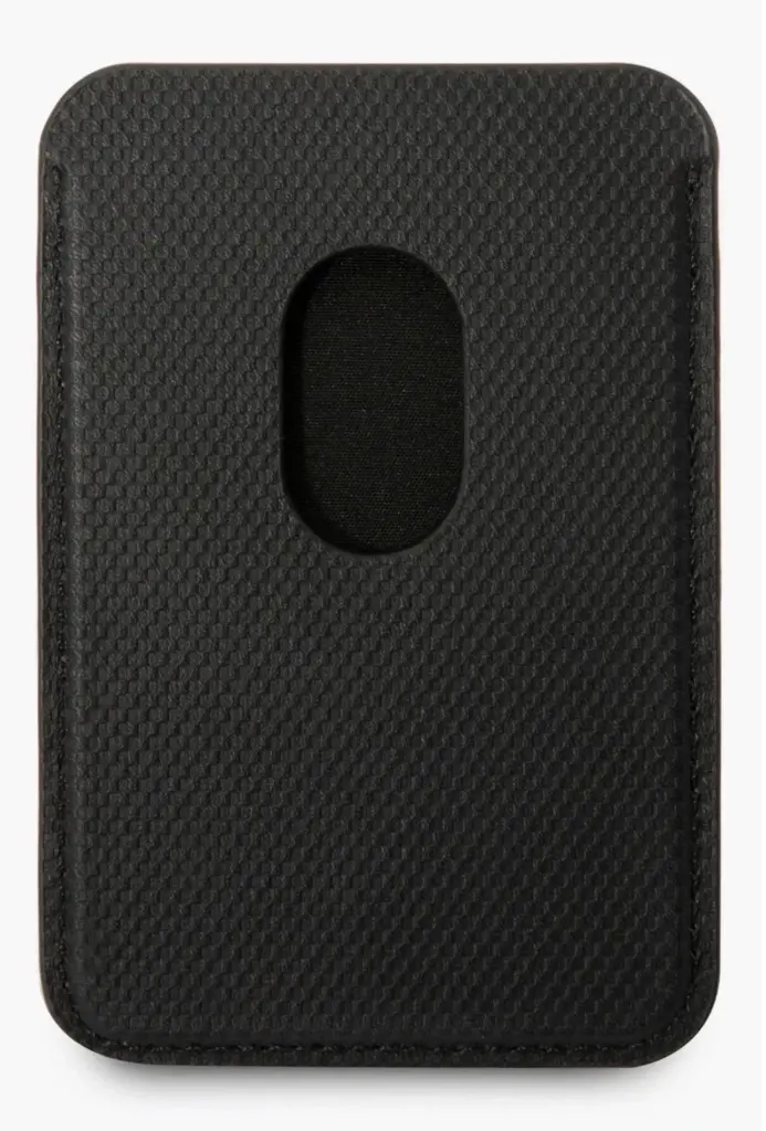 Tumi Card Holder Wallet Mag-safe Leather Magnetic Cards Holder -Black