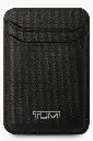 Tumi Card Holder Wallet Mag-safe Leather Magnetic Cards Holder -Black