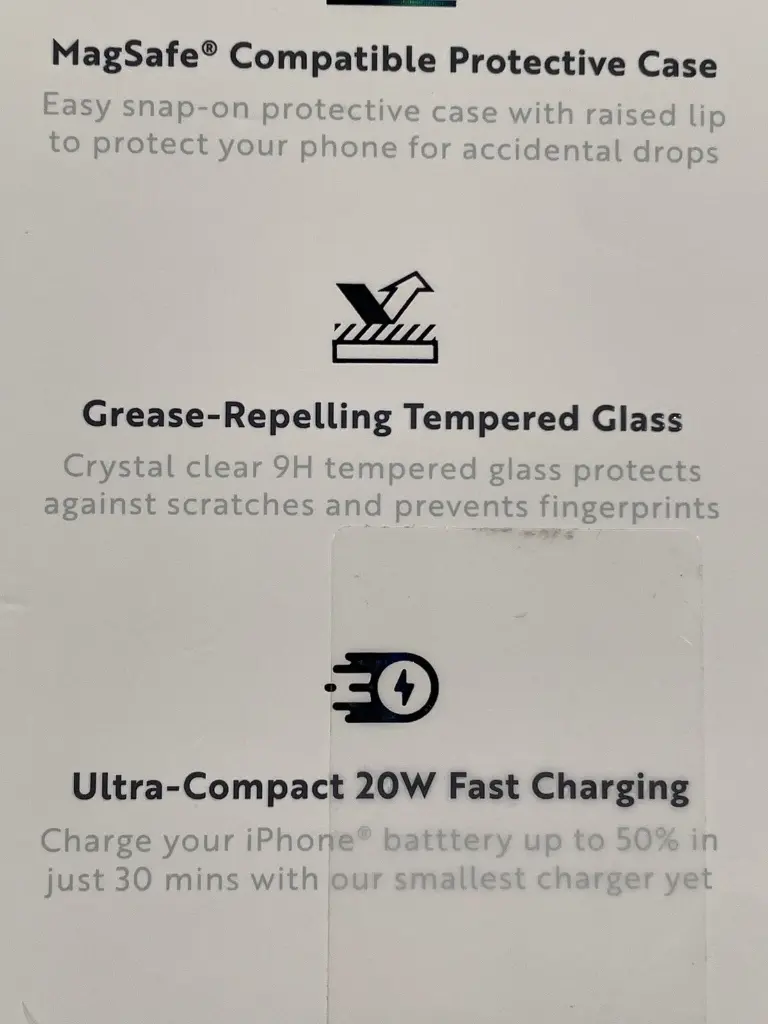 MVMT Iphone Protective Case+Charger+Screen Protector Bundle - Iphone 15/14/13