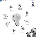 RCA EarSwitch Pro 4-in-1 Duo TWS Wireless Earbuds, Bluetooth 5.4 Open-Ear & in-Ear Dual Buds  (White)