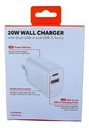 GRIFFIN 20W WALL CHARGER WITH Dual USB-A USB-C Ports 