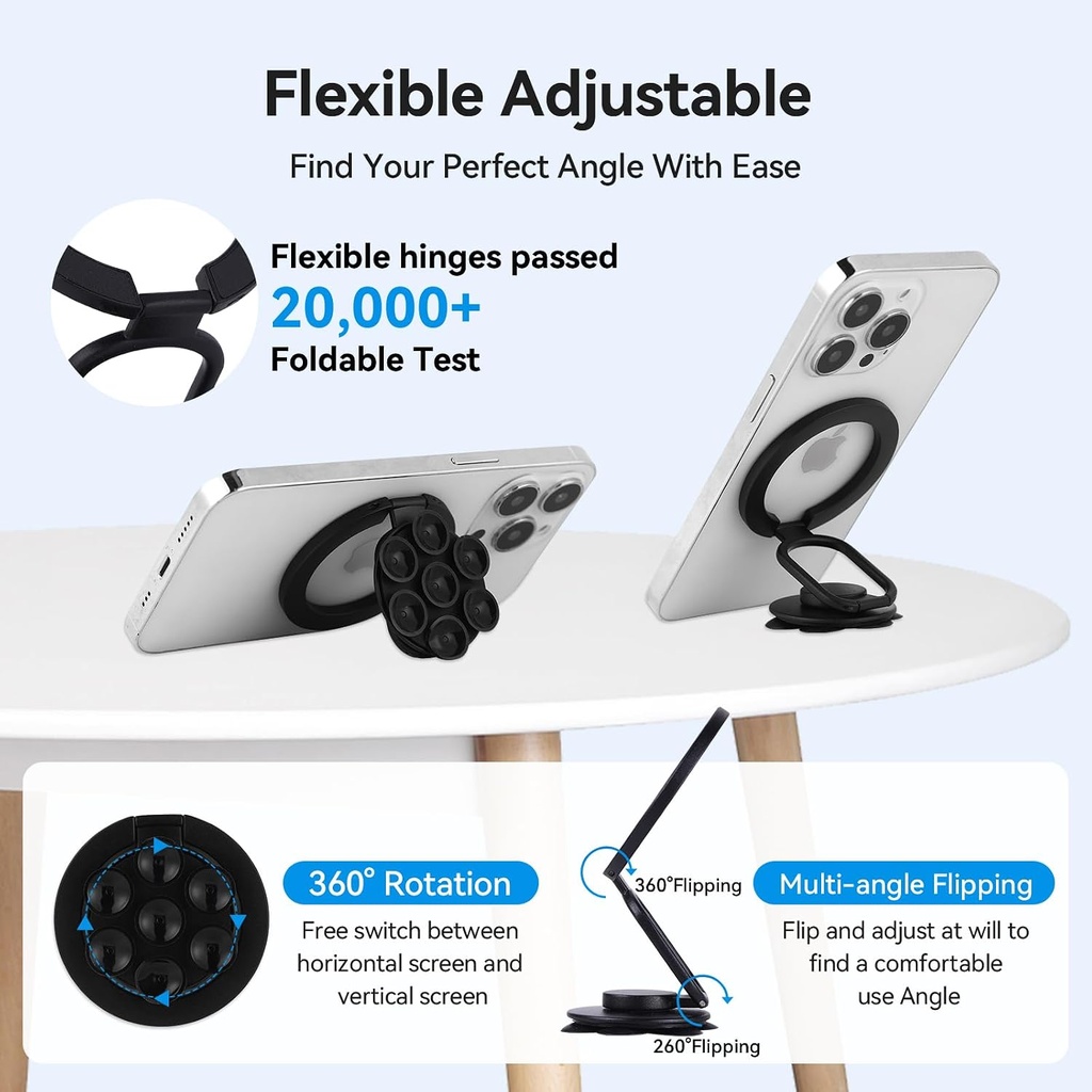 bcbg generation extendable phone grip and stand with suction cup