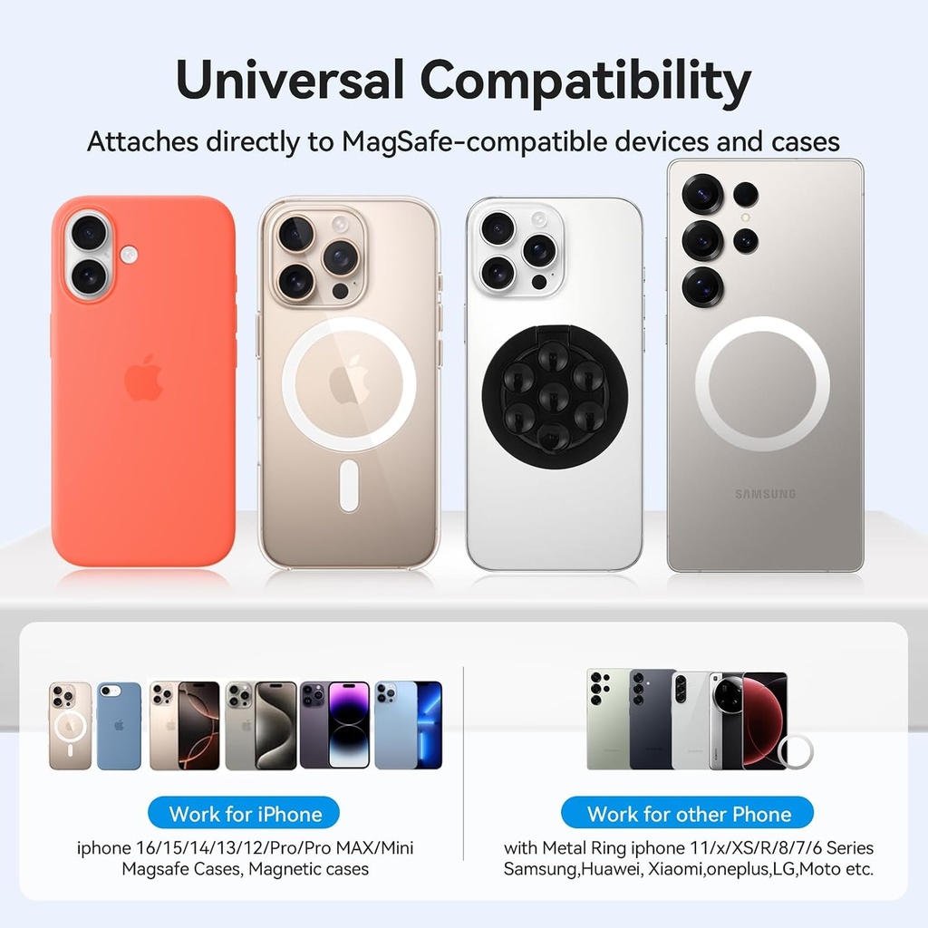 bcbg generation extendable phone grip and stand with suction cup