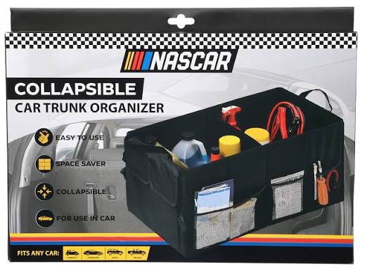NASCAR collapsible car trunk organizer