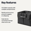 NASCAR collapsible car trunk organizer