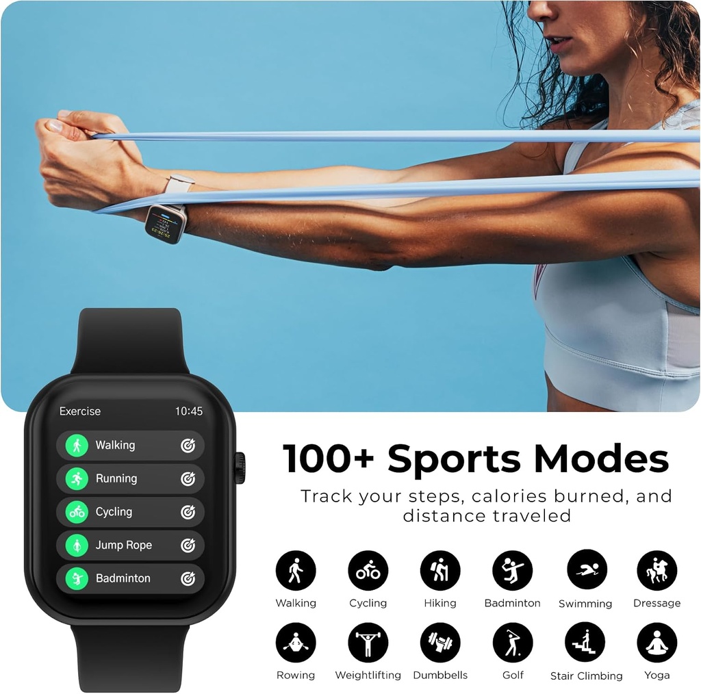 iTouch AIR 5 Smartwatch, 1.85" AMOLED Display