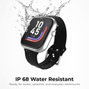 iTouch AIR 5 Smartwatch, 1.85" AMOLED Display - Silver / Black Alpine