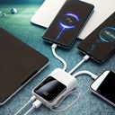 20000mAh Small Power Bank, 20W Charging Portable Power Bank, Slim Portable Charger LED Display, Small External Battery Pack Mobile Phone Charger, Holiday Gifts, Large Capacity, Suitable for Various Electronic Devices