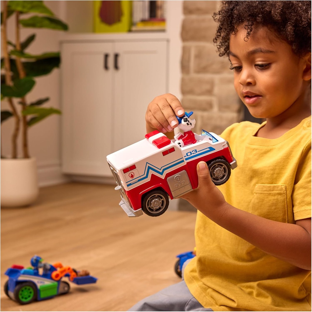 Paw Patrol Search & Rescue Marshall Toy Truck Vehicle with 2 Figures