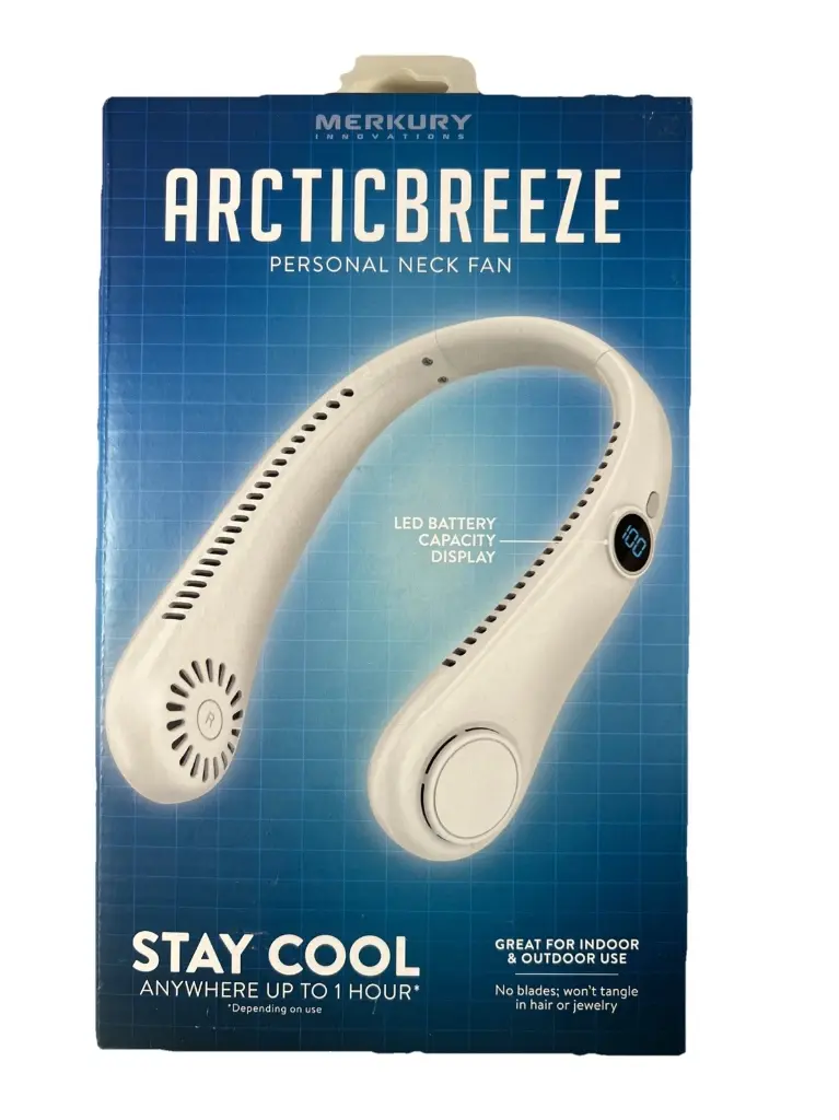 Merkury Arctic Breeze Personal Neck Fan - White 