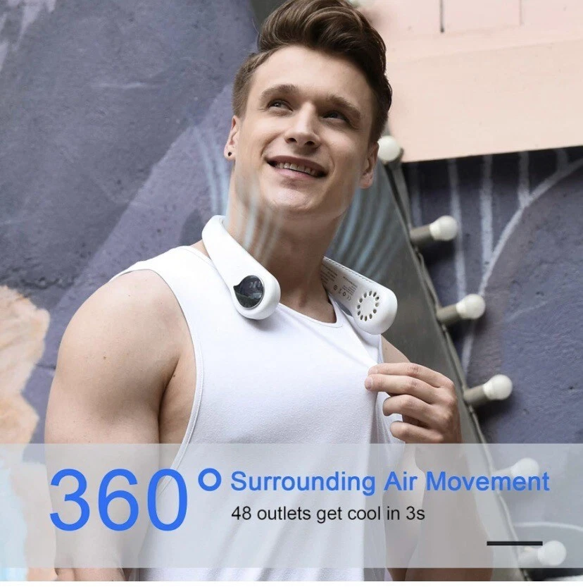 Merkury Arctic Breeze Personal Neck Fan - White 