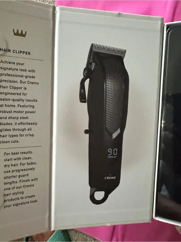 Cremo Black Hair Clipper – Professional Men's Grooming