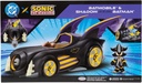 DC X Sonic Batmobile Shadow-fied! with Cool 2.5 Inch Shadow Action Figure as Batman, from the DC x Sonic the Hedgehog Comic Book Series - A Collector's...