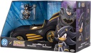 DC X Sonic Batmobile Shadow-fied! with Cool 2.5 Inch Shadow Action Figure as Batman, from the DC x Sonic the Hedgehog Comic Book Series - A Collector's...