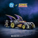 DC X Sonic Batmobile Shadow-fied! with Cool 2.5 Inch Shadow Action Figure as Batman, from the DC x Sonic the Hedgehog Comic Book Series - A Collector's...