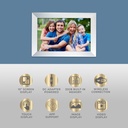  Brookstone 10 Inch Wi-Fi Digital Picture Frame with Video Playback - 32GB Smart Photo Frame, Touchscreen Display, Clock, Calendar, Weather Forecast,...