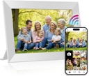 Brookstone 10 Inch Wi-Fi Digital Picture Frame with Video Playback - 32GB Smart Photo Frame, Touchscreen Display, Clock, Calendar, Weather Forecast,...