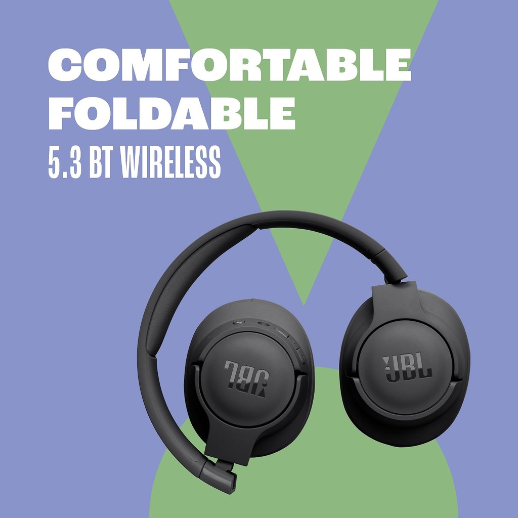JBL Tune 720BT- Wireless On-Ear Headphones - BLACK