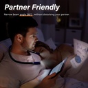 Vekkia Rechargeable LED Neck Book Light for Reading in Bed