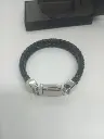 1913 Men's Accessories Stainless Steel + Leather Braclet New Condition.