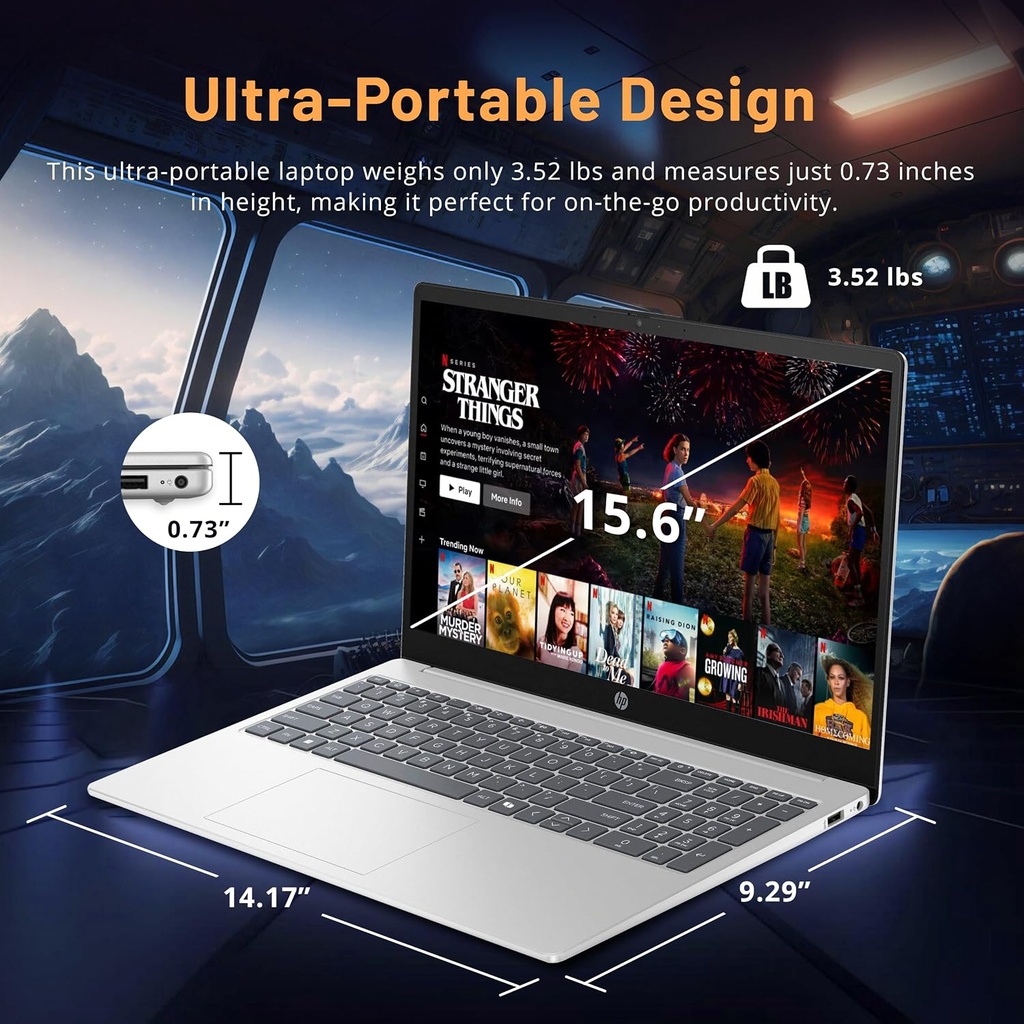HP 15.6" FHD Touchscreen Business Laptop, Intel i7-1255U, 16GB RAM, 512GB PCIe SSD, Intel Iris Xe Graphics, Num Pad, Webcam, Windows 11 Pro, Natural Silver, 32GB Hotface USB Card