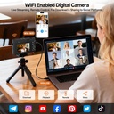 5K Digital Camera,75MP Cameras for Photography,WiFi Camara Fotografica,18X Point and Shoot Digital Cameras,Dual Lens Camera, 32GB Card,2 Batteries,