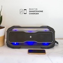 Altec Lansing ROCKBOX XL Wireless Bluetooth Speaker, Portable Waterproof Speaker with 20 Hour Playtime and 5 Illuminating LED Light Modes, Floating Wireless for Indoors and Outdoors