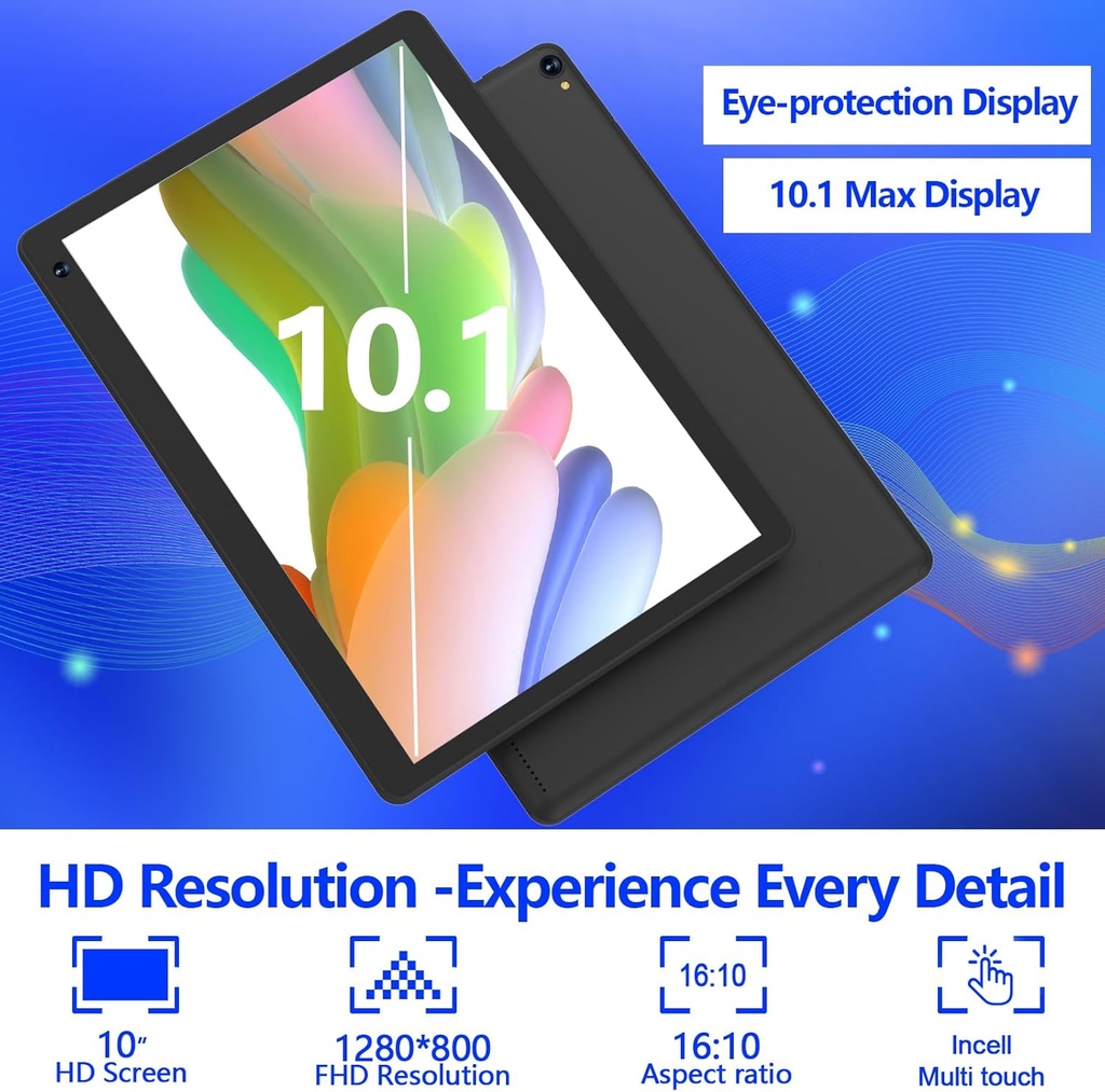 COOPER 10 inch Android 15 Tablet, 8GB RAM 32GB ROM 