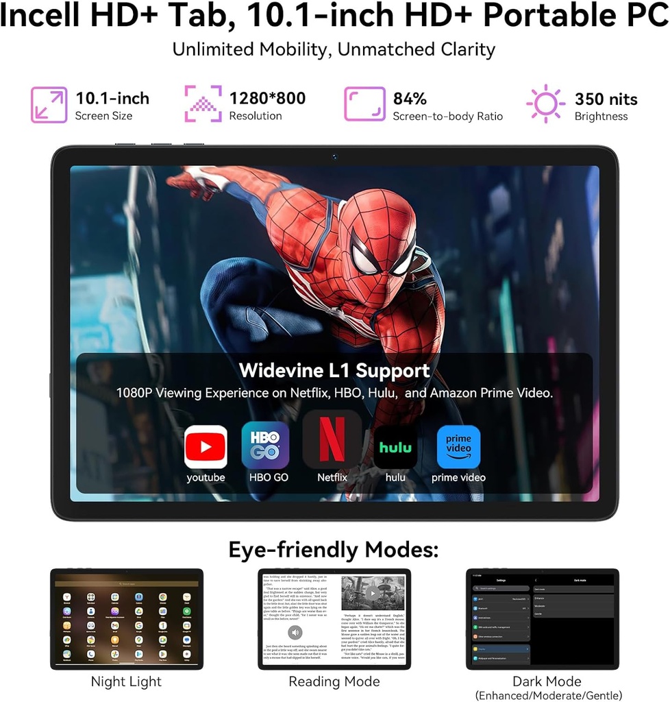 TABWEE T20 Tablet 2025 Latest Android 15 Tablets 