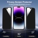 LWLFEKA for iPhone 16 Case with Privacy Screen Protectors & Full Camera Cover,Magnetic for iPhone 16 Case[Compatible with MagSafe]Translucent Matte...