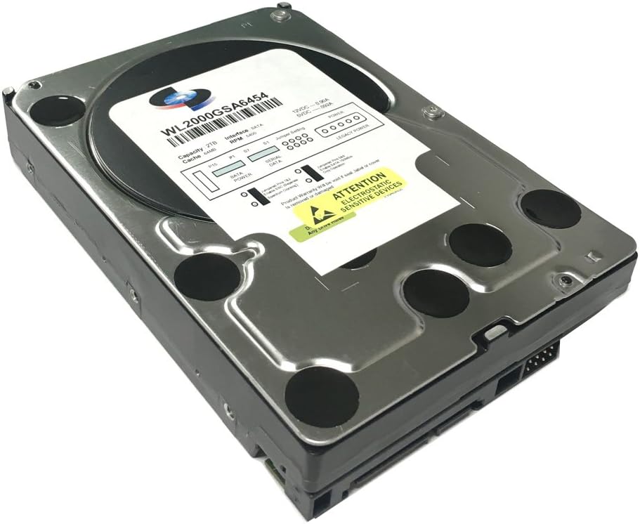 WL 2TB 64MB Cache 5400RPM SATA III (6.0Gb/s) 3.5" Internal Surveillance DVR Hard Drive - NEW No Box  WL2000GSA6454
