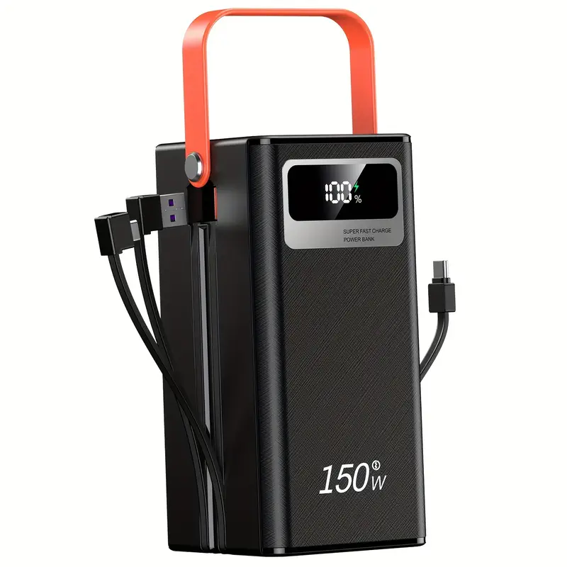 FAST CHARGING POWER BANK 70000mAh 120W with LED Flashlight  