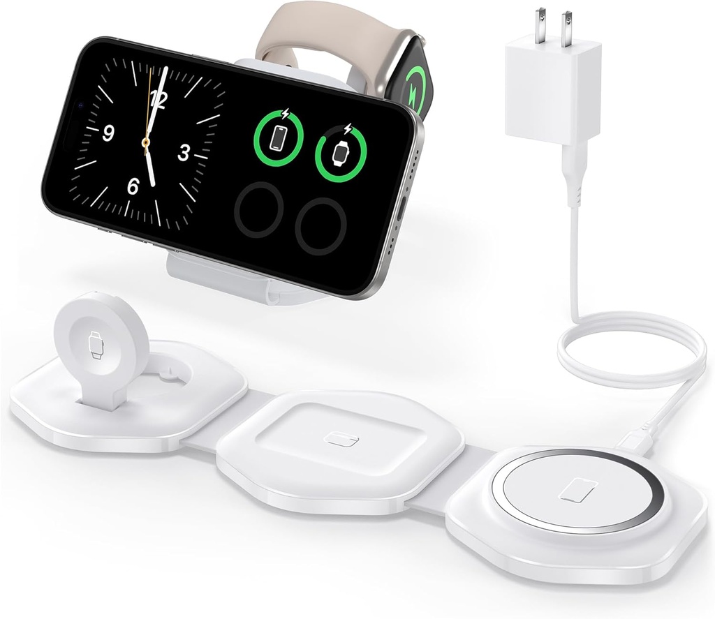 FOLDABLE Magnetic Wireless for iPhone Charging Station for apple 