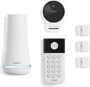 SimpliSafe 6 Piece Wireless Home Security System with Outdoor Camera - Compatible with Alexa and Google Assistant