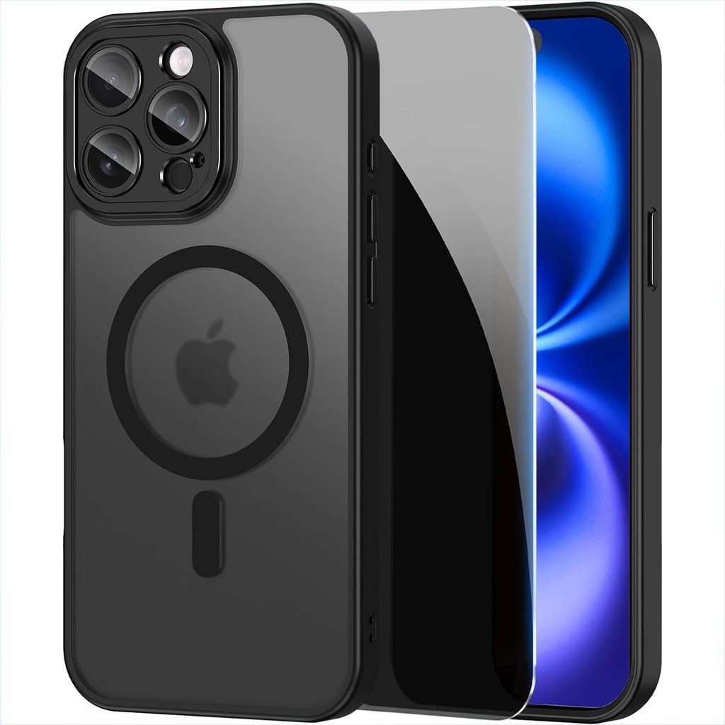  LWLFEKA iPhone 14 Pro Max Case with Privacy Screen Protectors & Full Camera Protection Case 