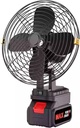 Portable Fan With Power Full Motor, Camping Fan, Rechargeable Fan 21V Lithium Battery-Powered
