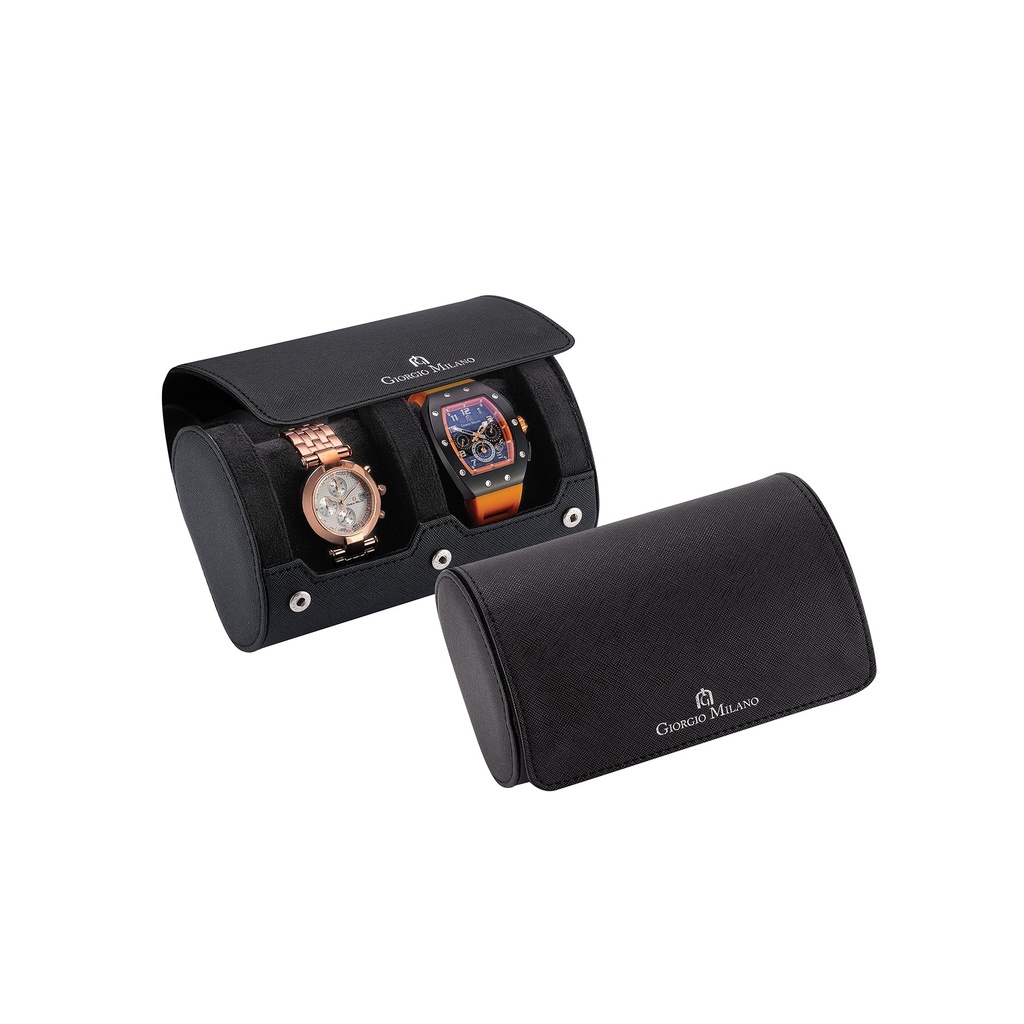 GIORGIO MILANO Watch Travel Cases-2 PCS. BLACK 