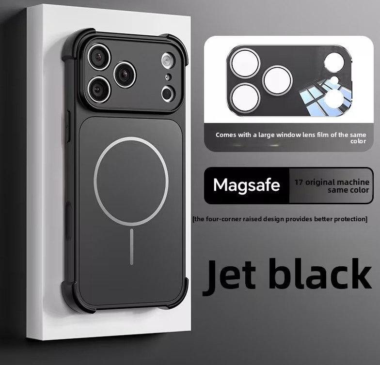 YOOBAO IPHONE 17 PRO MAX FOUR CORNER SHOCK PROOF CASE with Camera Lens  BLACK 