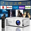 Indoor Mini Projector with black remote 