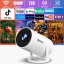 ZRZTM Smart Portable Projector, Wireless/support1080P/Native 720P