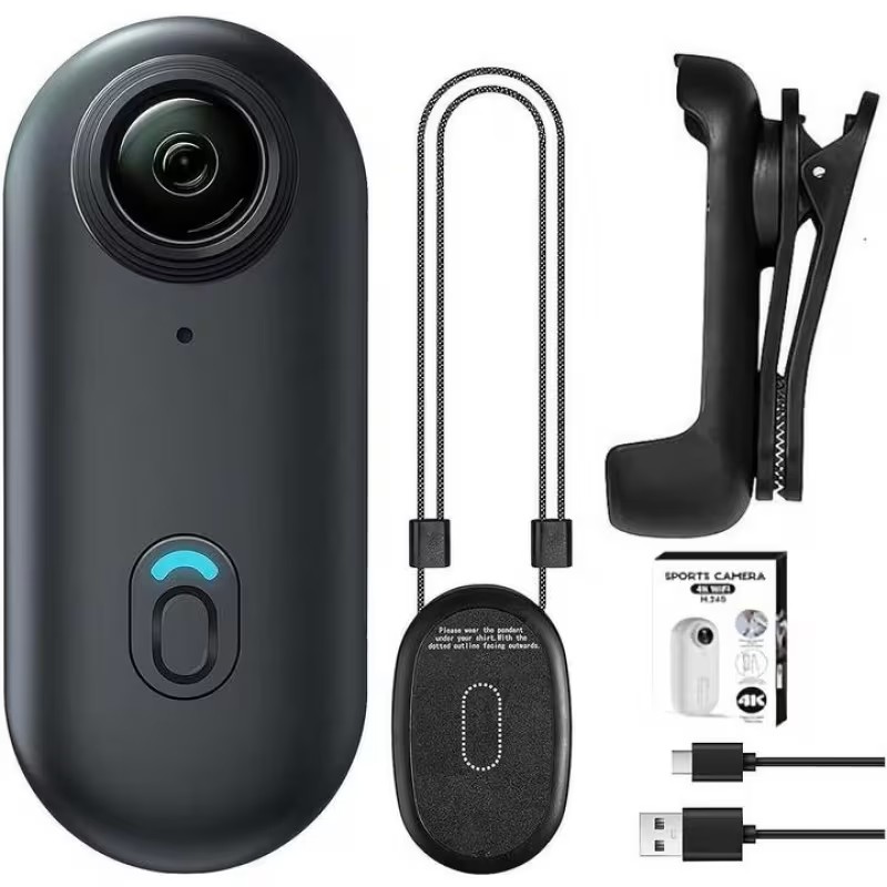 Magnetic Necklace Mini Thumb Sport Camera H.264