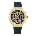 Giorgio Milano Gold and Chrono with date Black Silicone strap 240SG313 MAXIMUS 